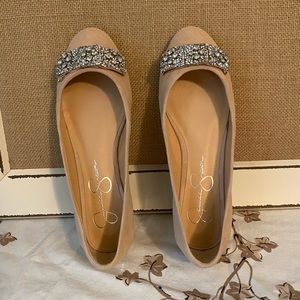 Jessica Simpson Genevia Embellished Bow flats